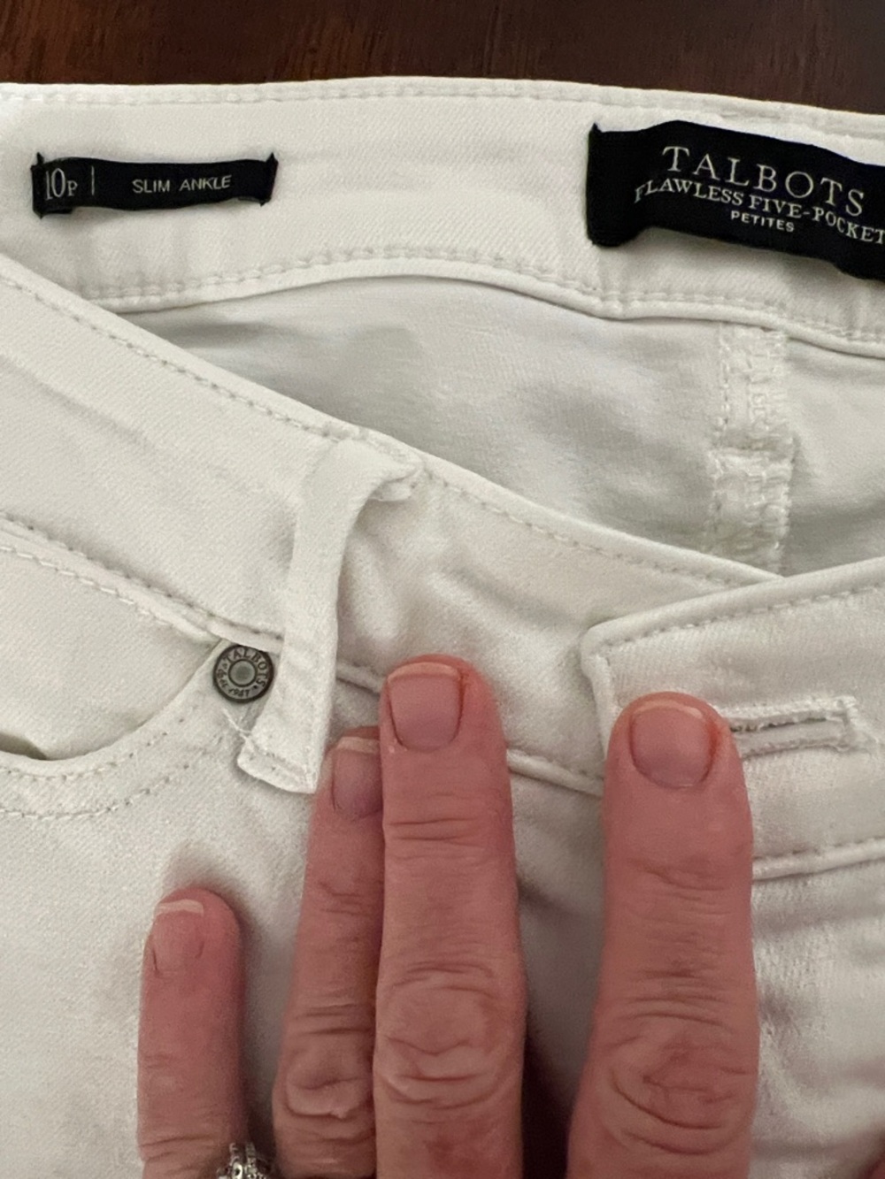 Talbots White Women’s Straight-Leg Jeans - Classic Everyday Style - Picture 2 of 2